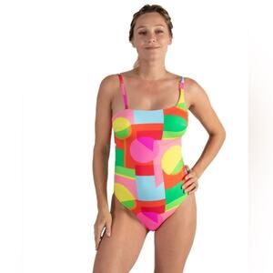 NWT Cache Coeur Maternity swimsuit POP pink Small one piece